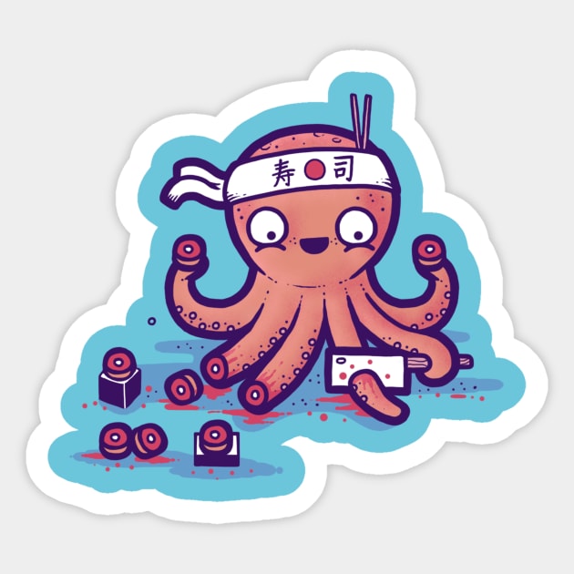 octo sushi Sticker by Randyotter